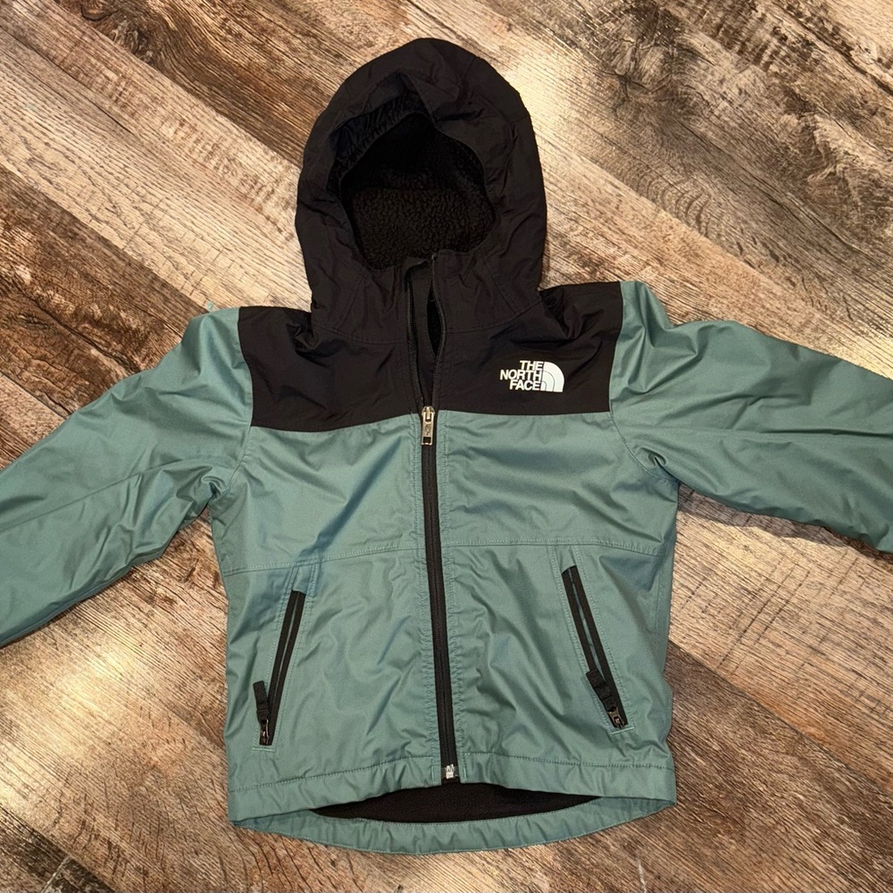 The North Face Black and Sage Green Jacket